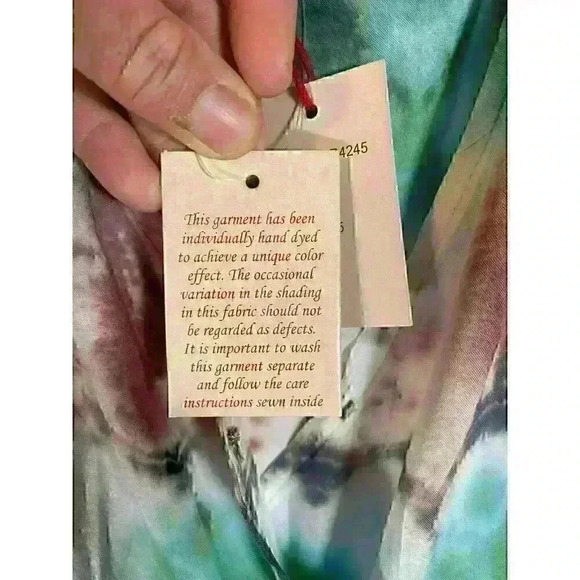 RAGA To Dye For Surplice Drawstring Waist Crop Jumpsuit R4245 Size S Beach Vacay - Picture 7 of 8